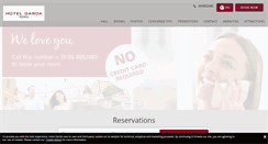 Desktop Screenshot of hotelgardaroma.it