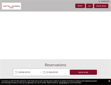Tablet Screenshot of hotelgardaroma.it